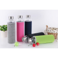 Ecofriendly Glass fruit sport handy bottle,heat resistant water bottle